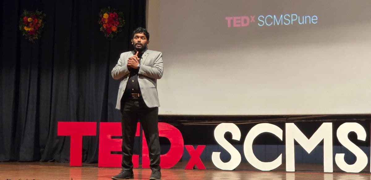Pralhad Sonar speaking at TEDx